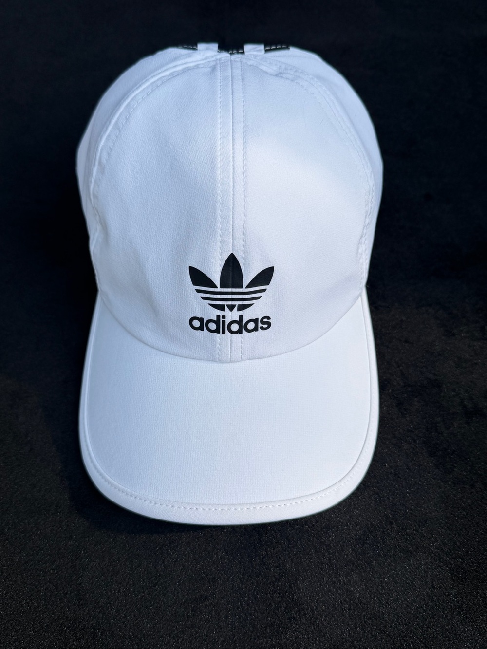 adidas White Cap with Black Trefoil Logo